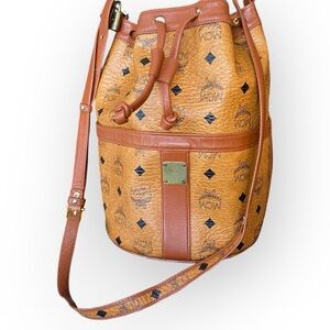 MCM Visetos Bucket Bag